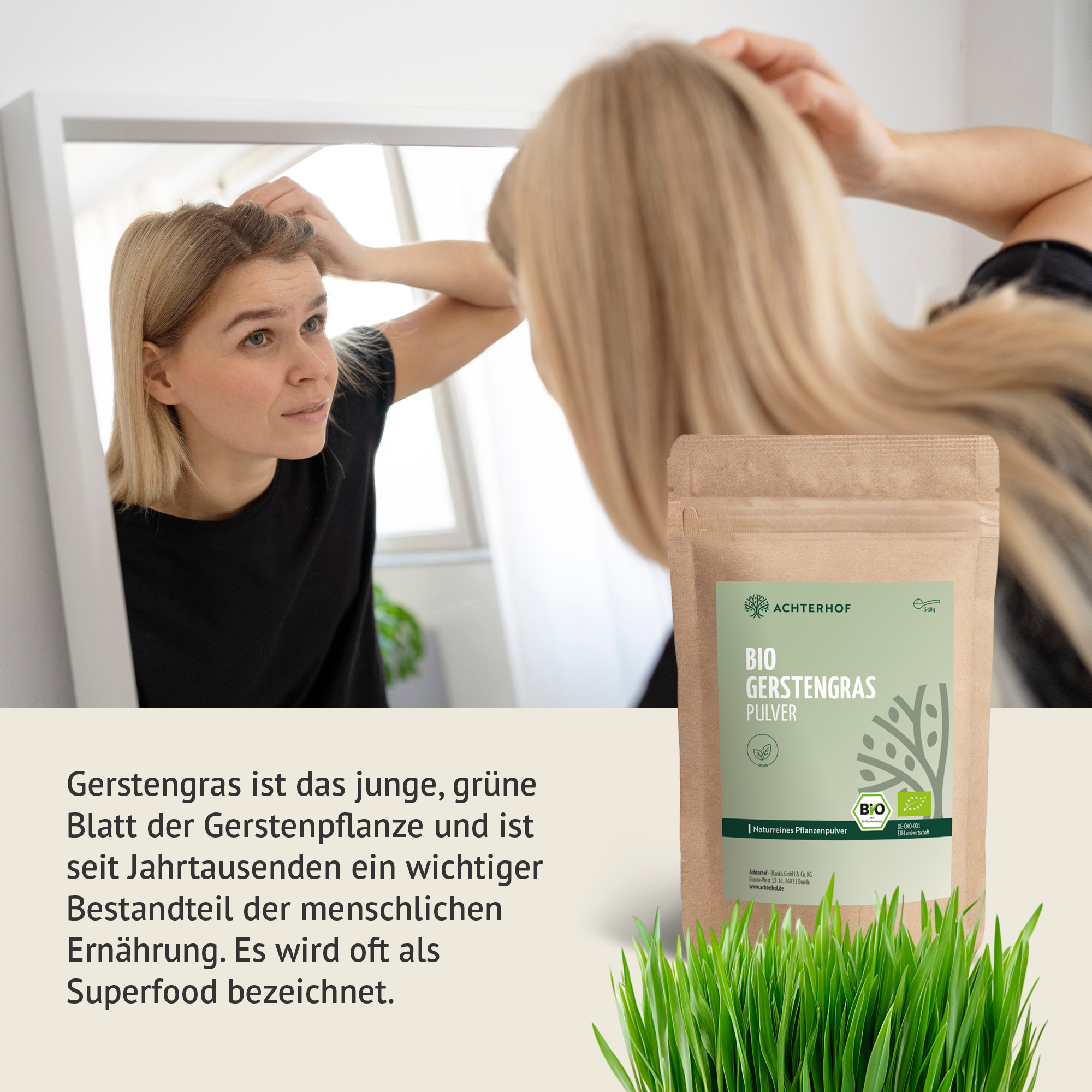 Bio Gerstengras Pulver (1000g)