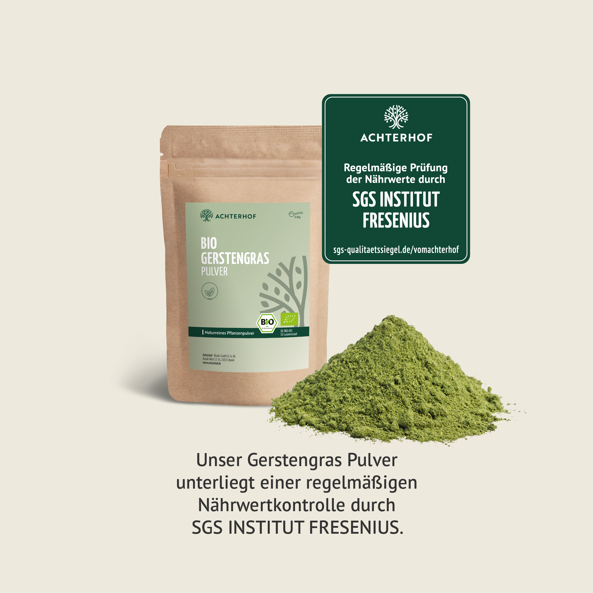 Bio Gerstengras Pulver (1000g)