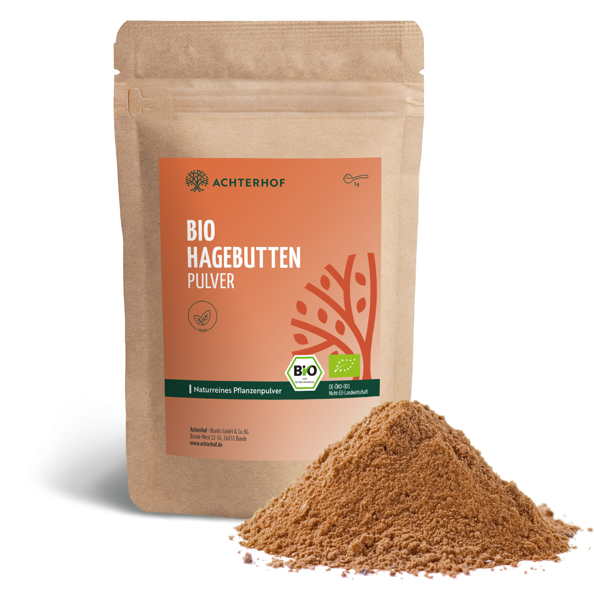 Bio Hagebutten Pulver (500g)