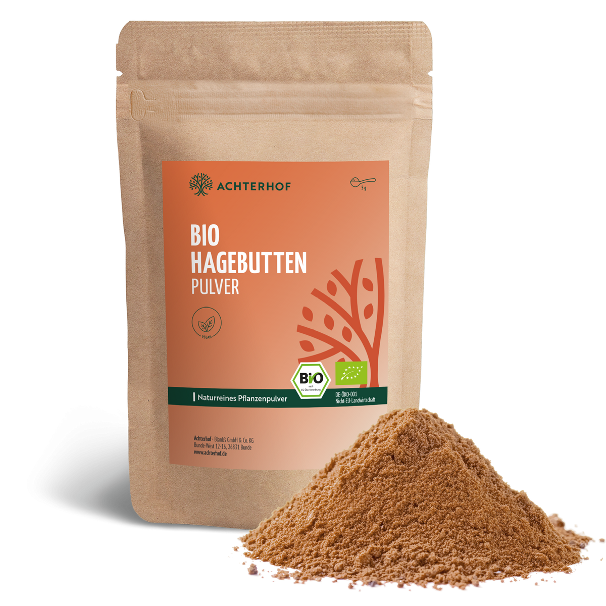 Bio Hagebutten Pulver (1000g)