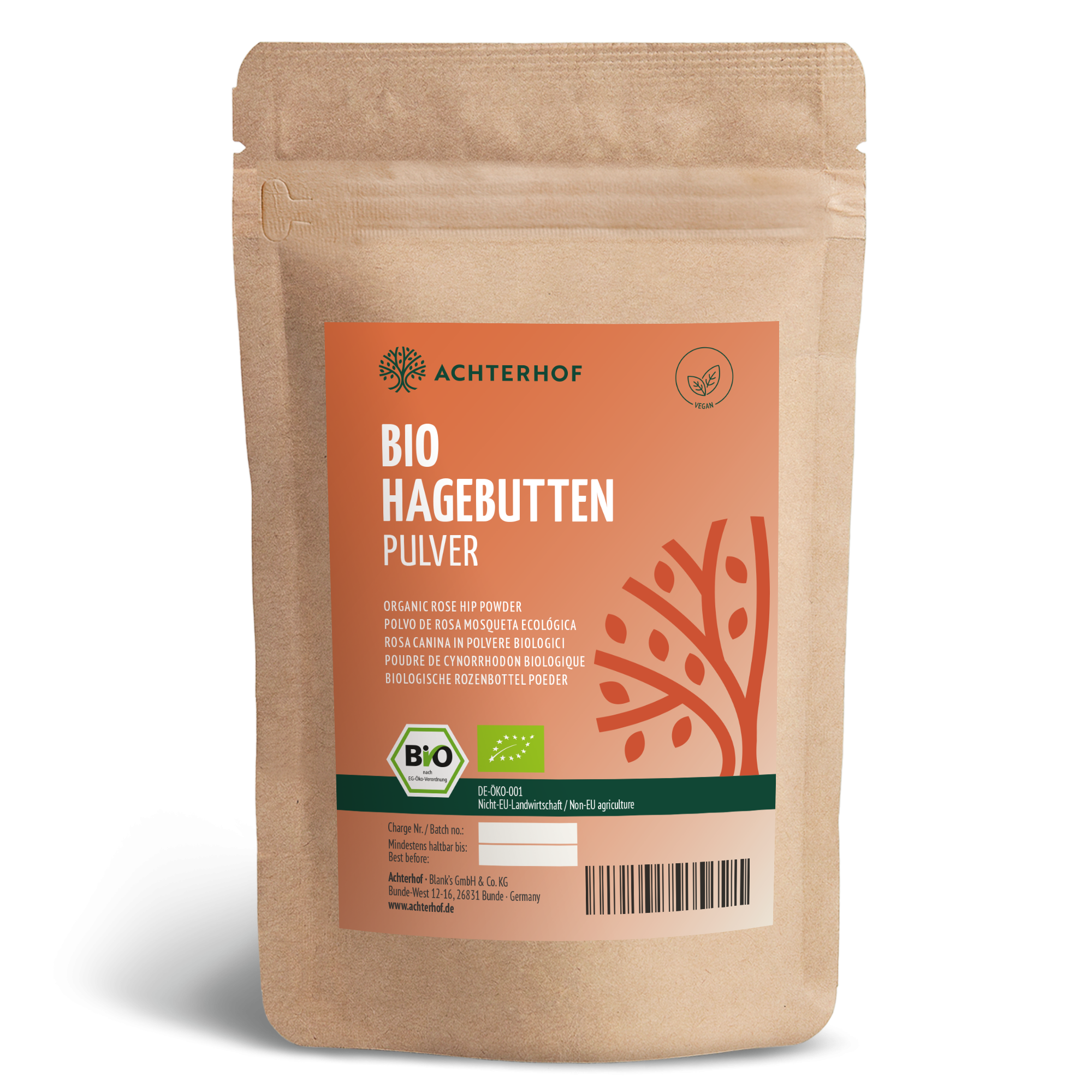 Bio Hagebutten Pulver (1000g)