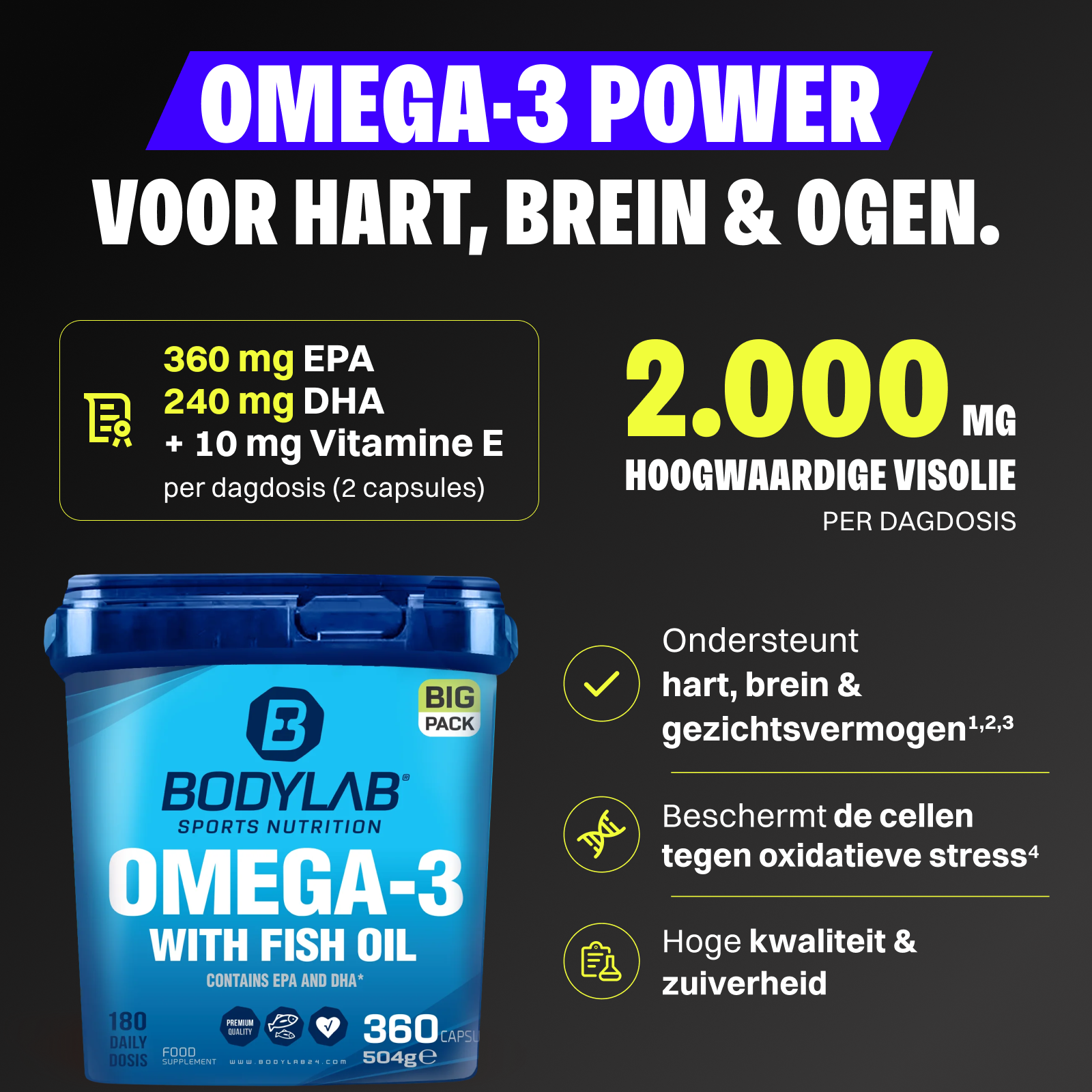 BIG PACK Omega-3 (360 Kapseln)