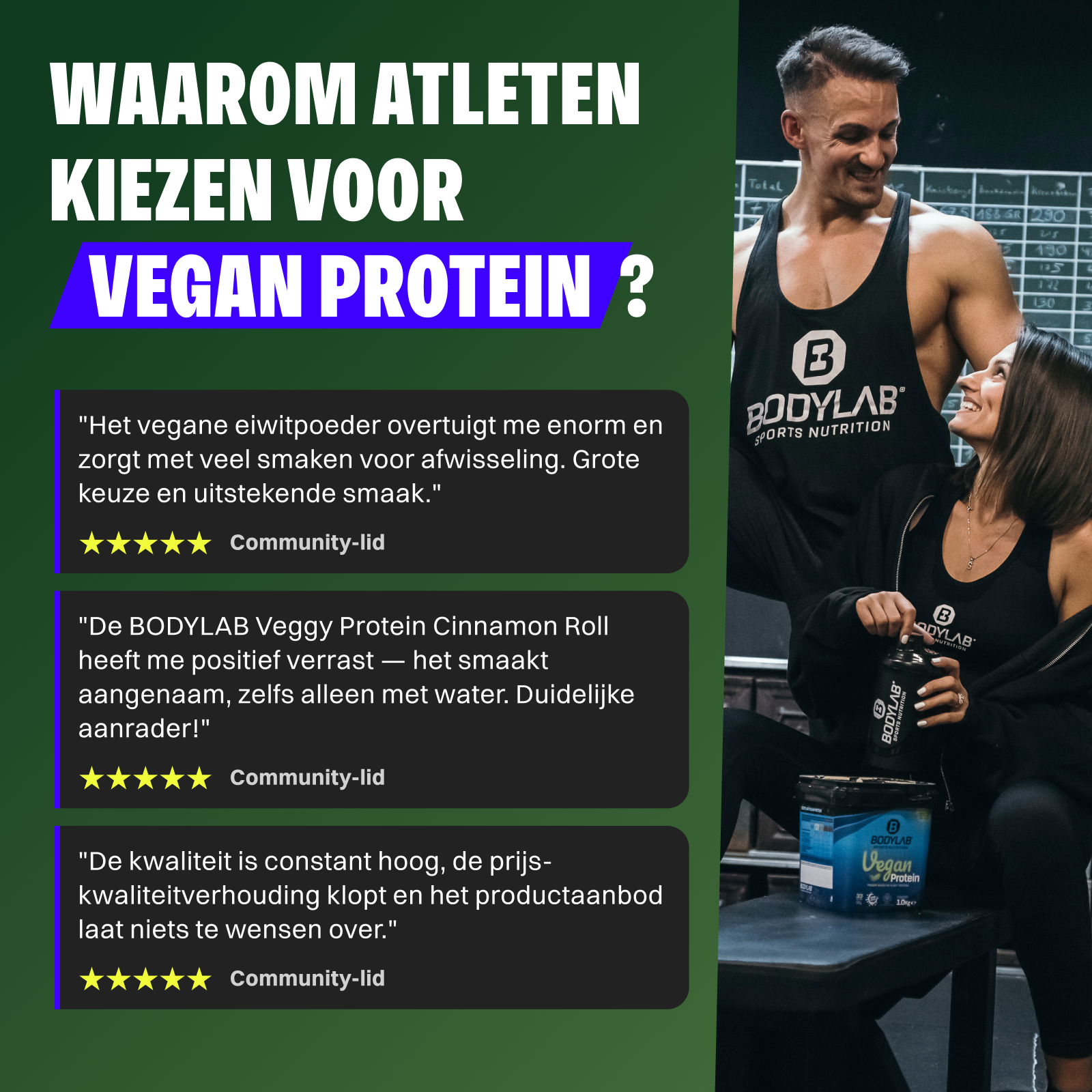 3 x Vegan Protein (1000g)