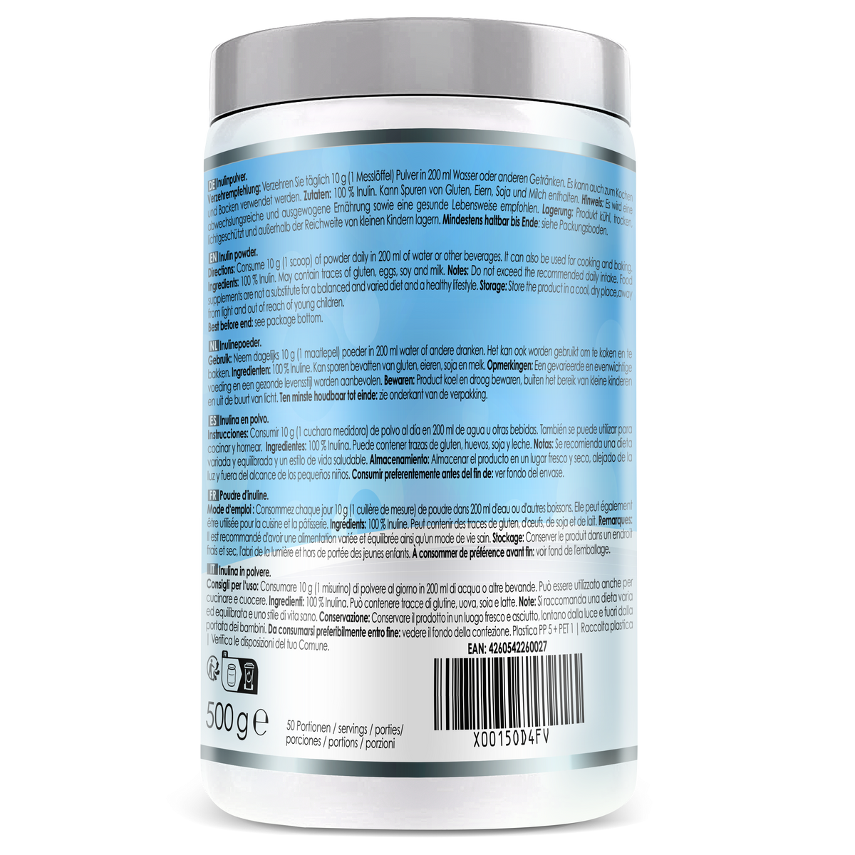 Doppelpack: Inulinpulver (2x500g)
