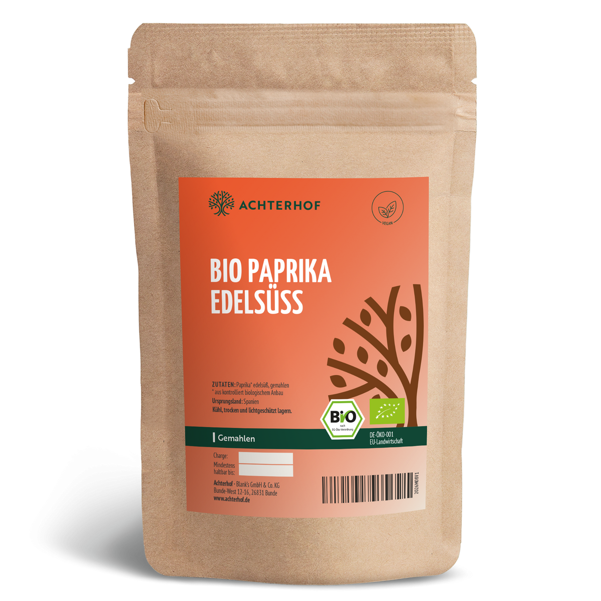 Bio Paprika edelsüß gemahlen (1000g)