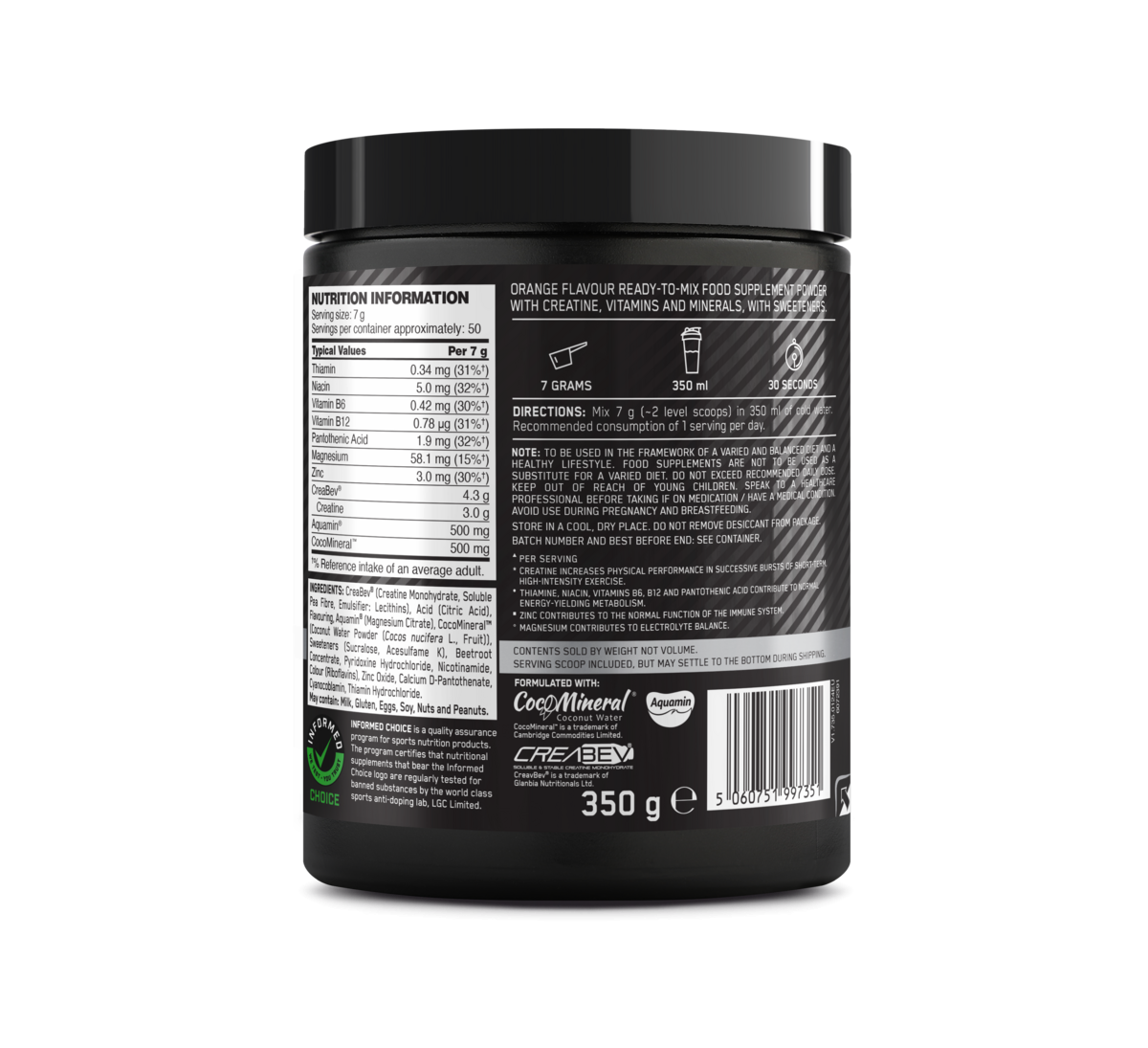 Platinum Creatine Plus (350g) Orange