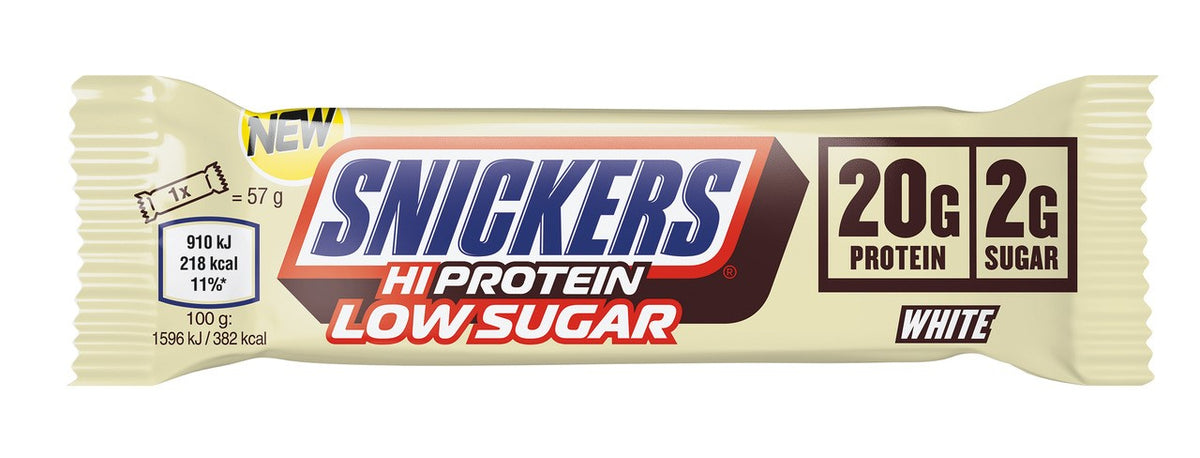 Snickers Low Sugar High Protein Bar (12x57g) White Chocolate