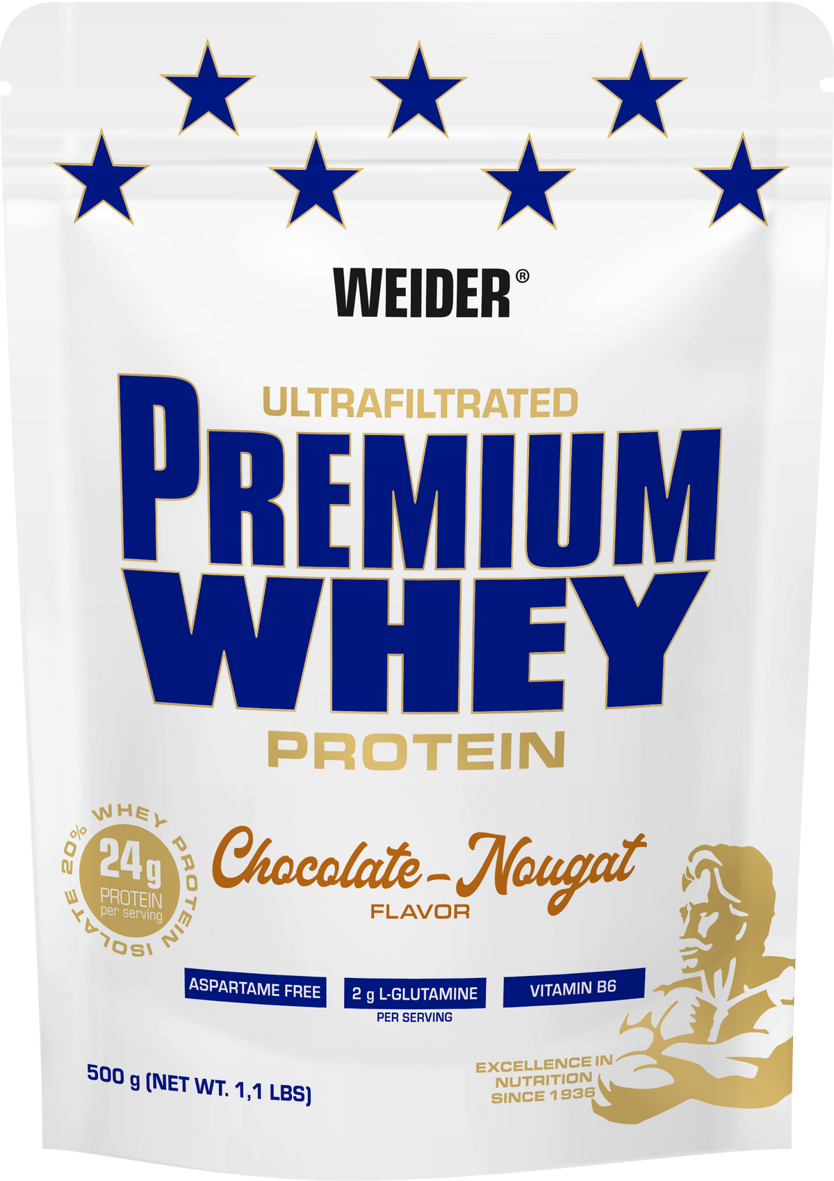 Premium Whey Protein (500g) Schoko-Nougat