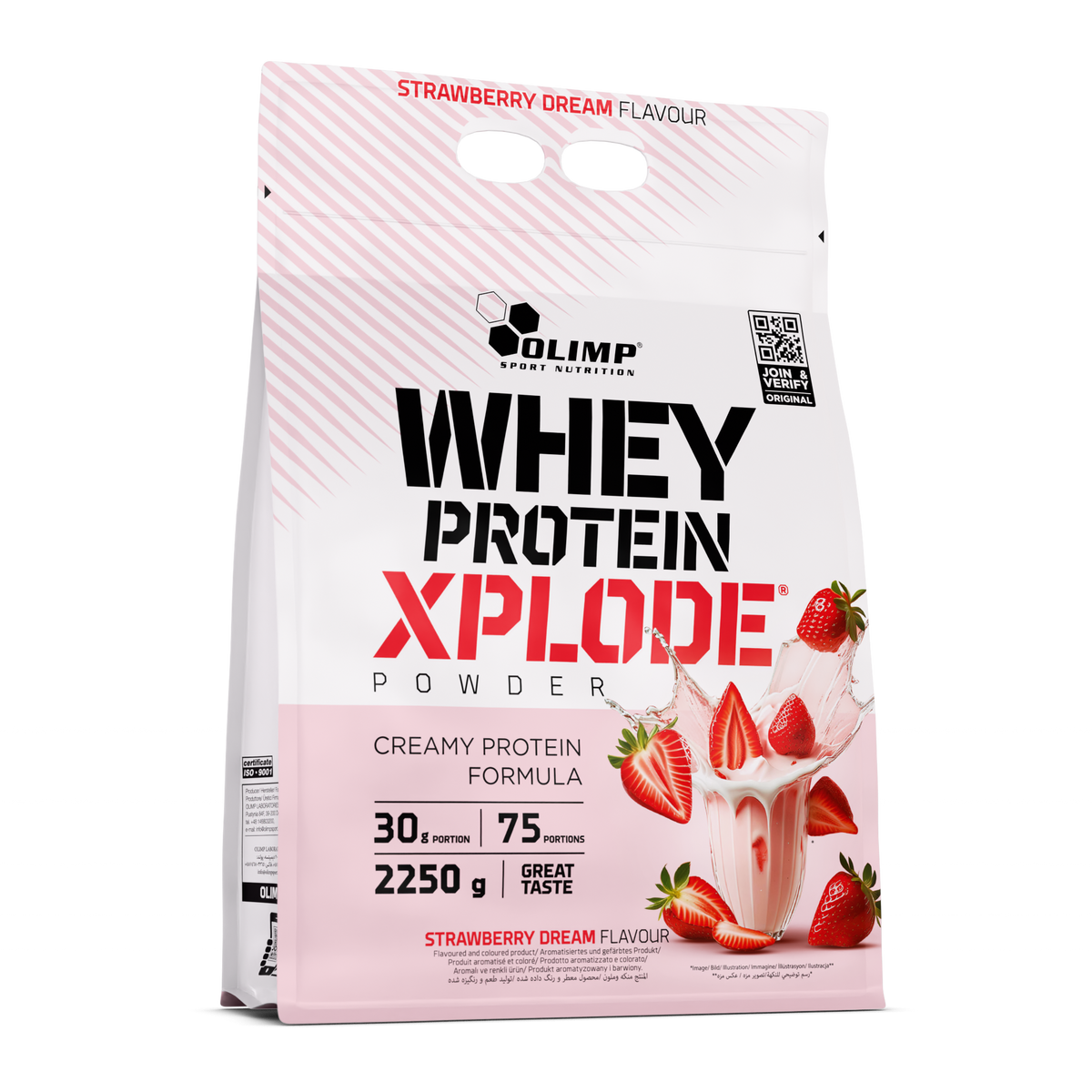 Whey Protein Xplode (2250g) Erdbeere