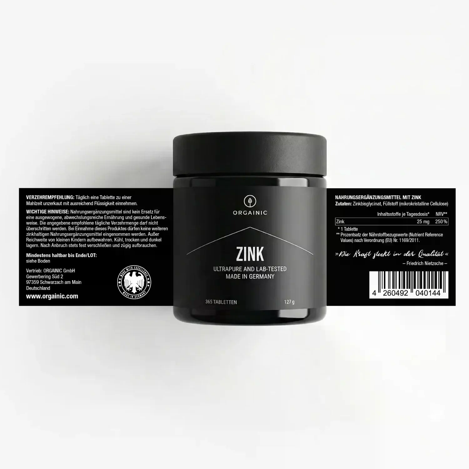 Zink Bisglycinat (365 Kapseln)